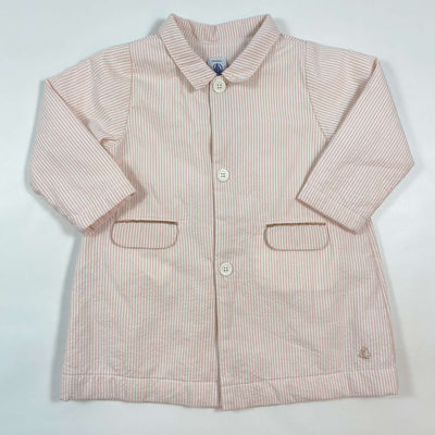 Petit Bateau pink stripe lightly padded coat 18M/80 1