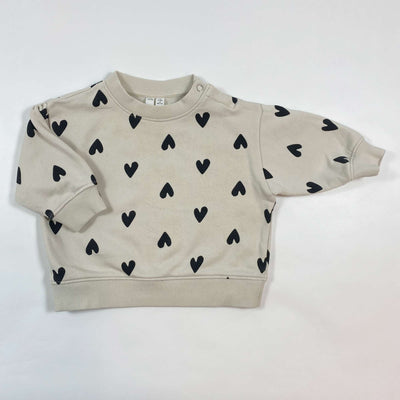 Arket heart print sweatshirt 62/68 1