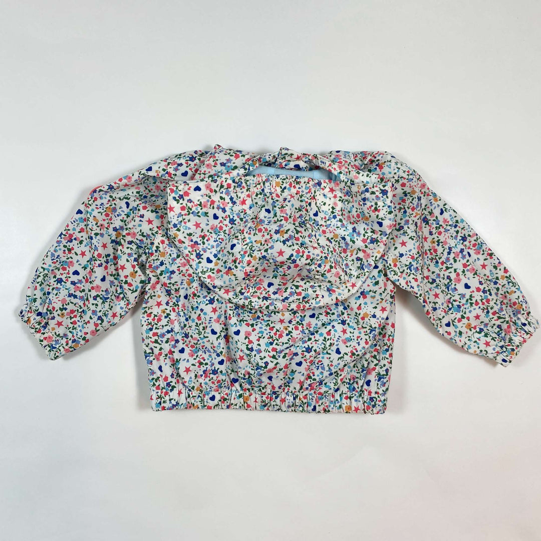Zara floral hooded wind jacket 6-9M/74 3