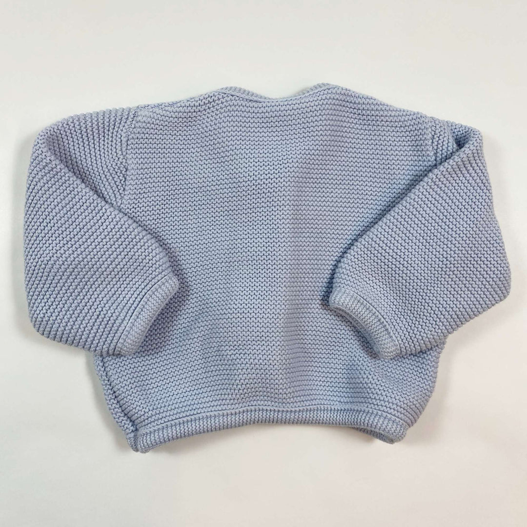 Giesswein baby blue cotton knit cardigan 3-6M 3