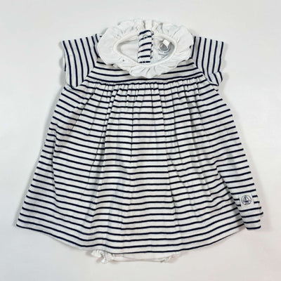 Petit Bateau mariniere baby dress with integrated body 6M/67 1