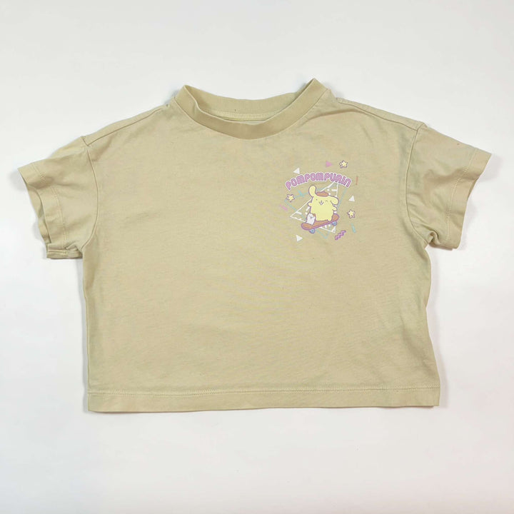 Uniqlo x Sanrio yellow cropped T-shirt 3-4Y 1