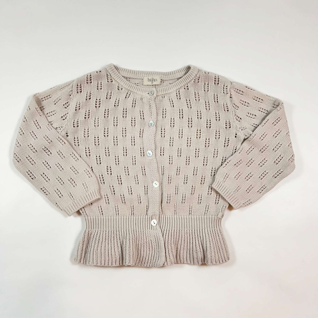 Búho greige dentelle cardigan 4Y 1