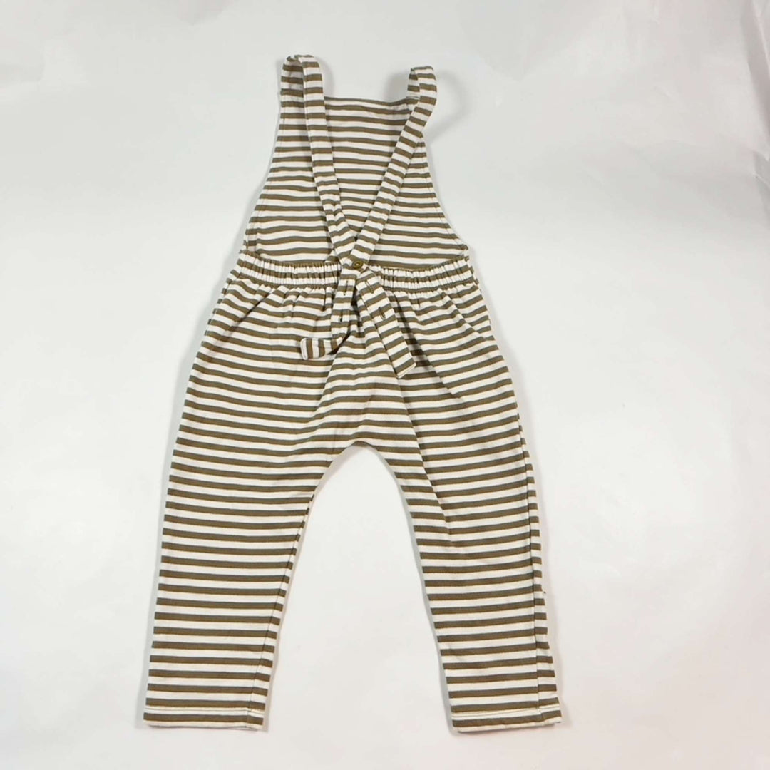 Gray Label brown striped dungarees 2-3Y 2