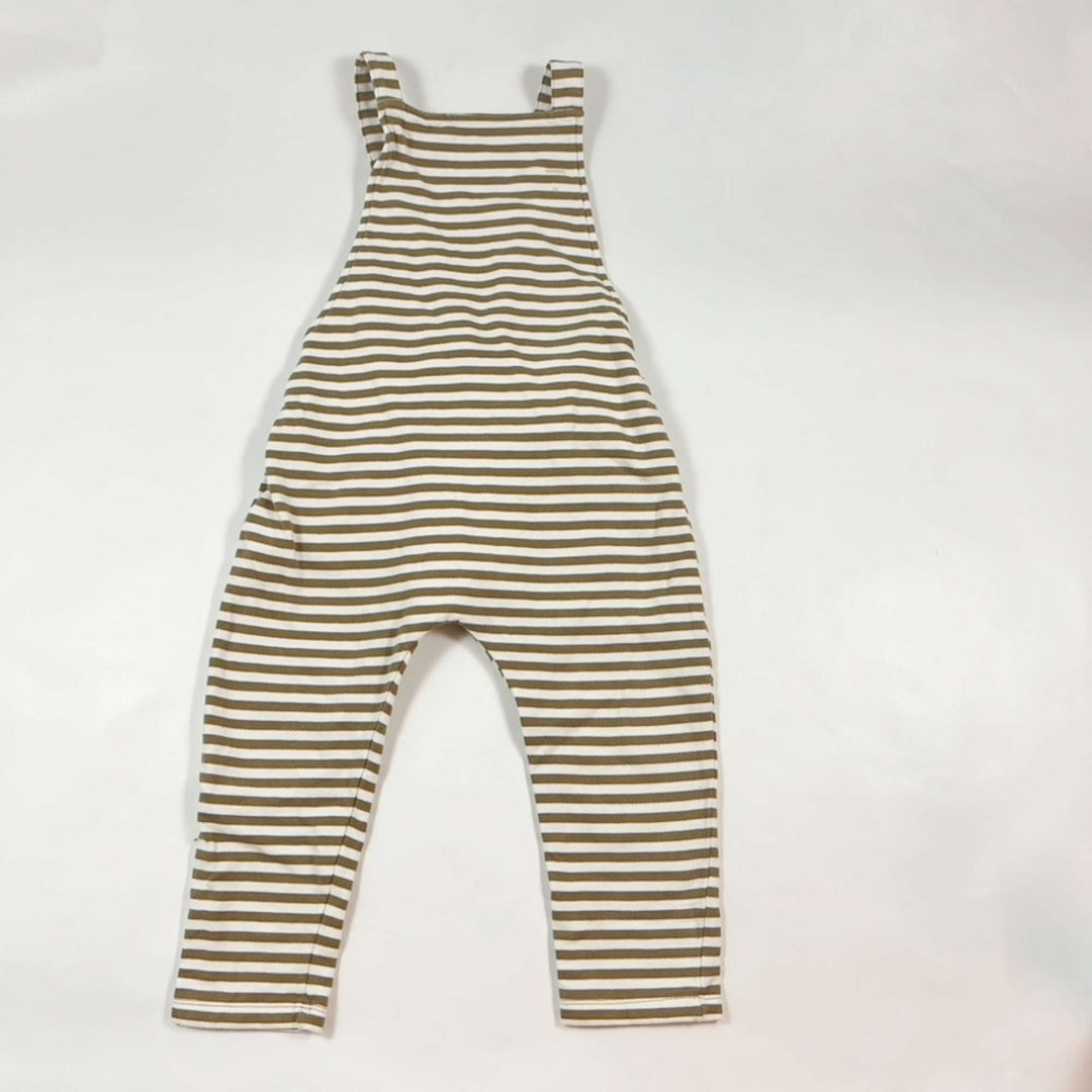 Gray Label brown striped dungarees 2-3Y 1
