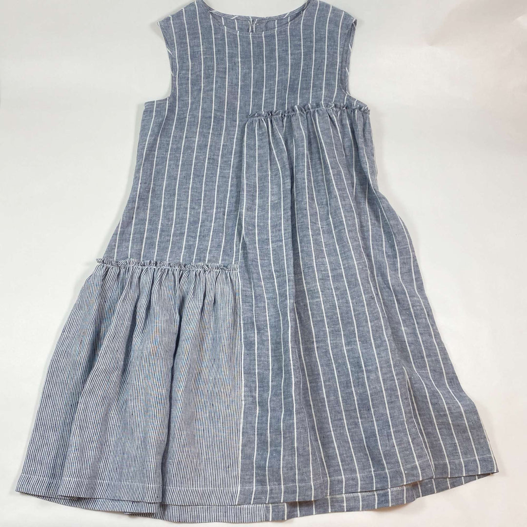 Il Gufo blue/grey linen summer dress Second Season 14Y 1