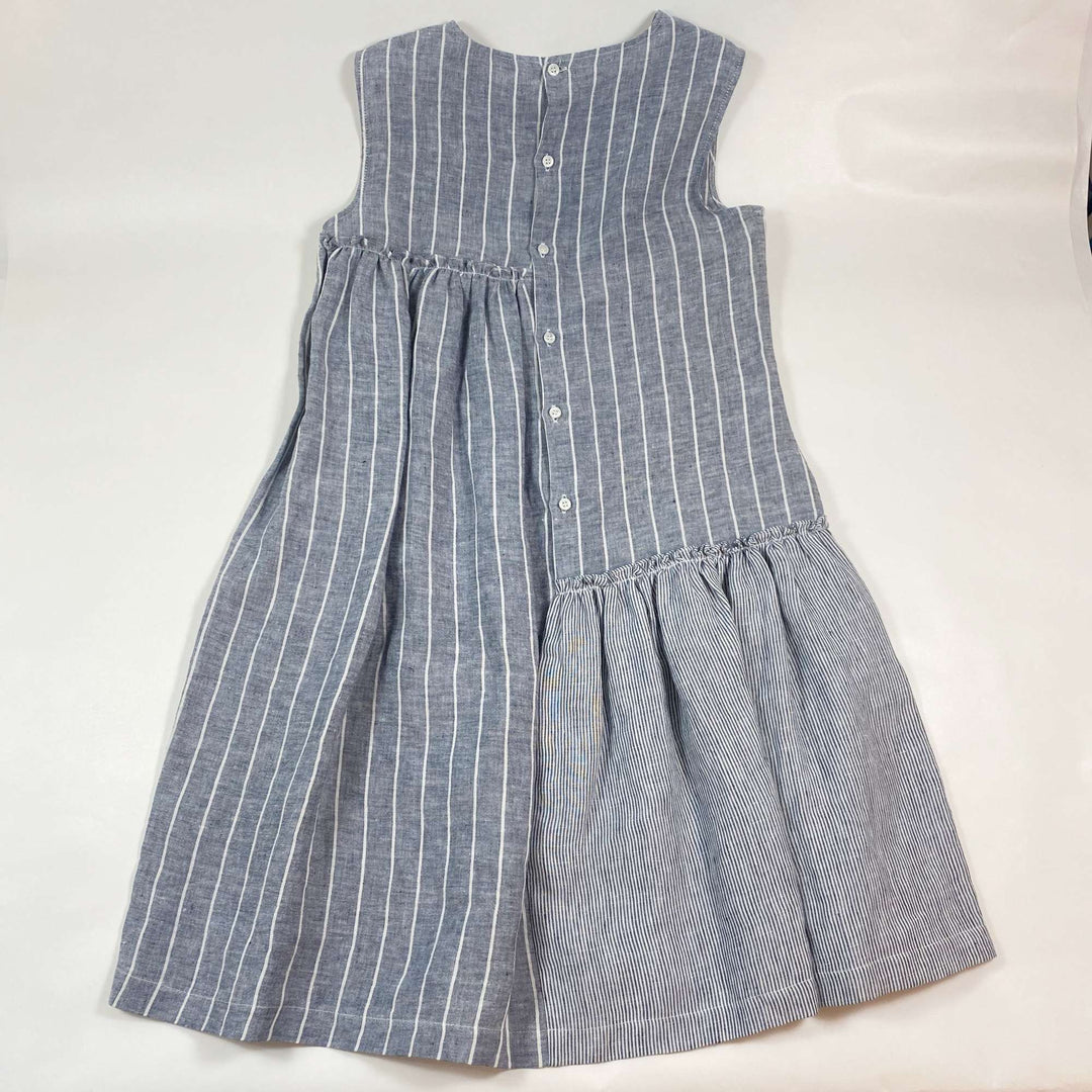 Il Gufo blue/grey linen summer dress Second Season 14Y 3