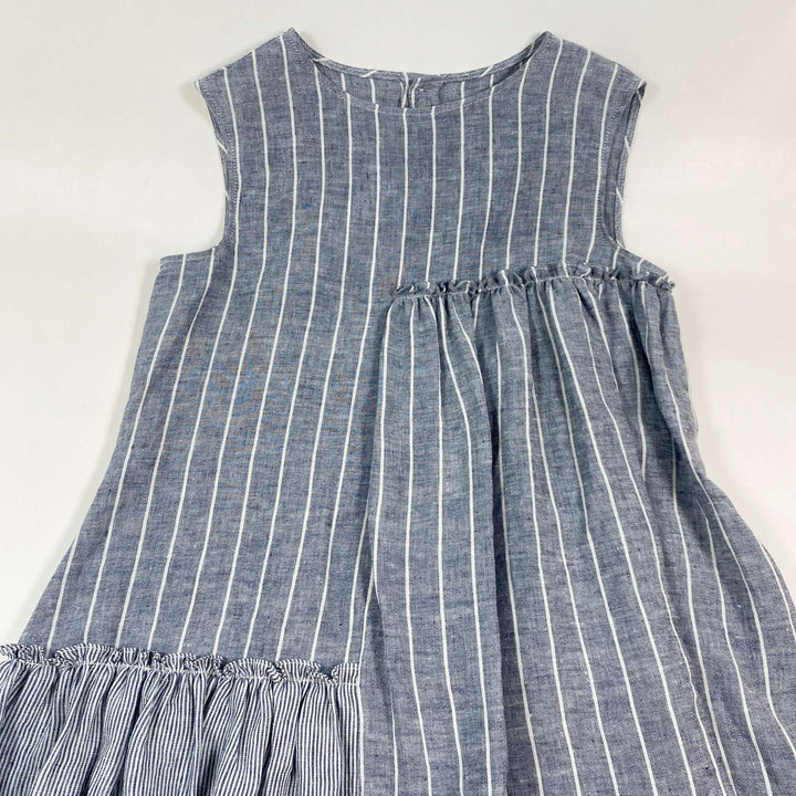 Il Gufo blue/grey linen summer dress Second Season 14Y 2