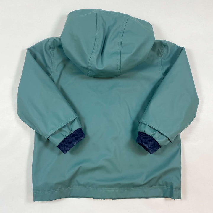 Petit Bateau teal rain jacket 3Y/96 3