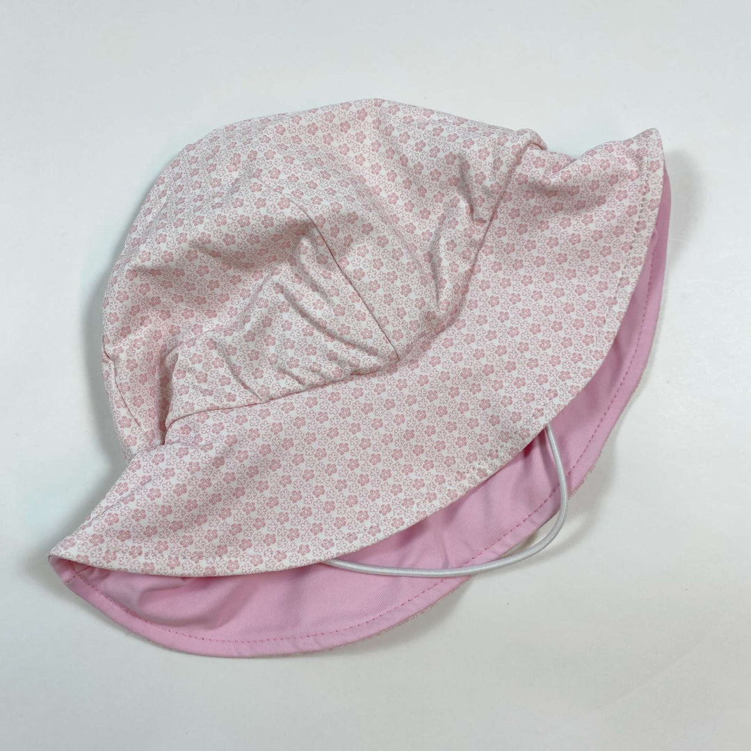 Archimède light pink floral print UV swim hat Second Season 9-12M 2