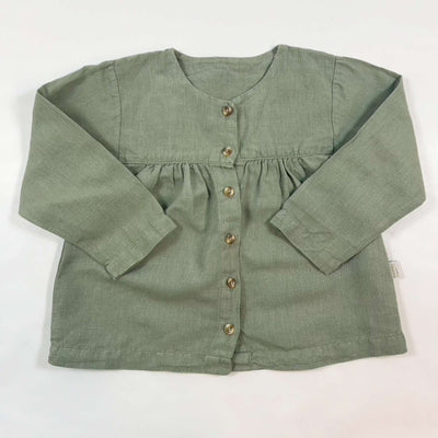 Poudre Organic sage linen/cotton blouse 3Y 1
