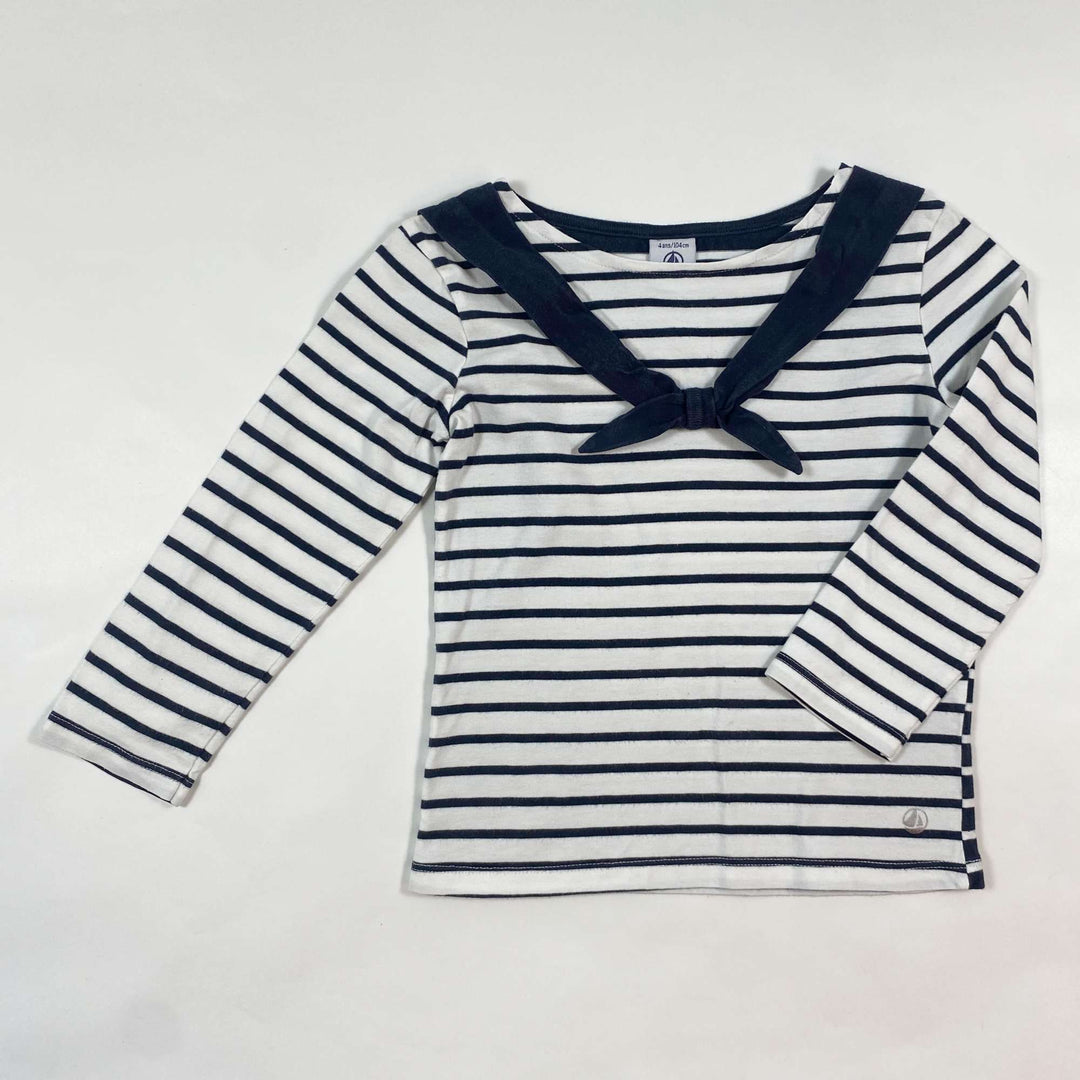 Petit Bateau striped mariniere longsleeve 4Y/104 1