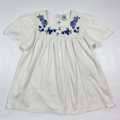 Petit Bateau white embroidered jersey blouse 10Y/140 1