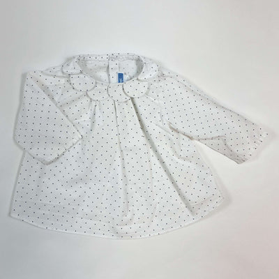 Jacadi white petal collar blouse 6M/67 1