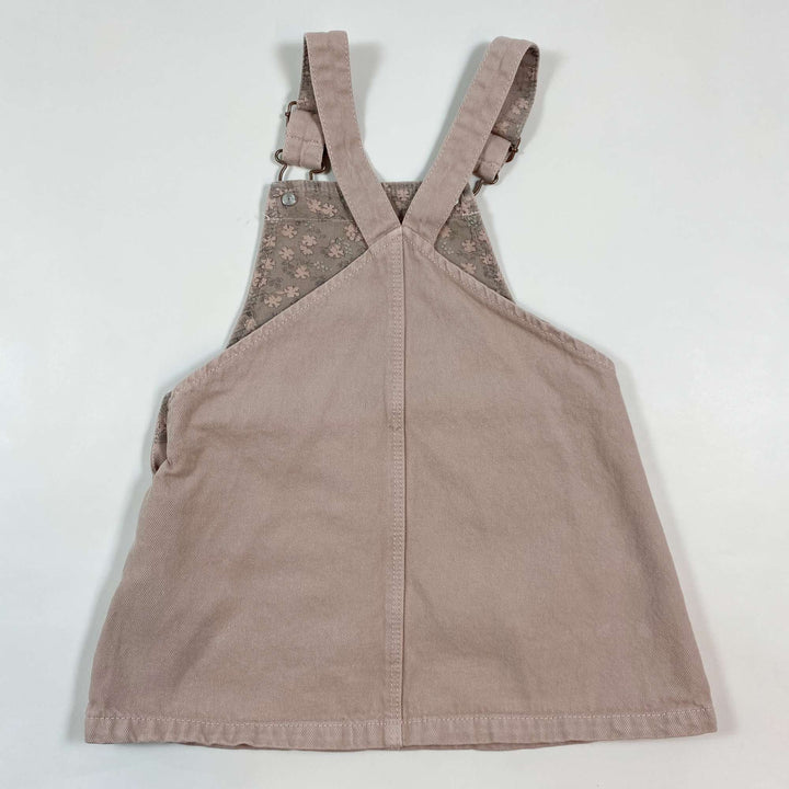 Zara light pink denim pinafore 18-24M/92 2