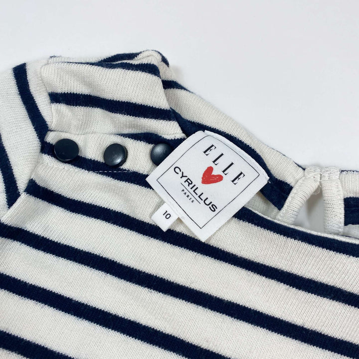 Cyrillus x ELLE striped mariniere shirt 10Y 2