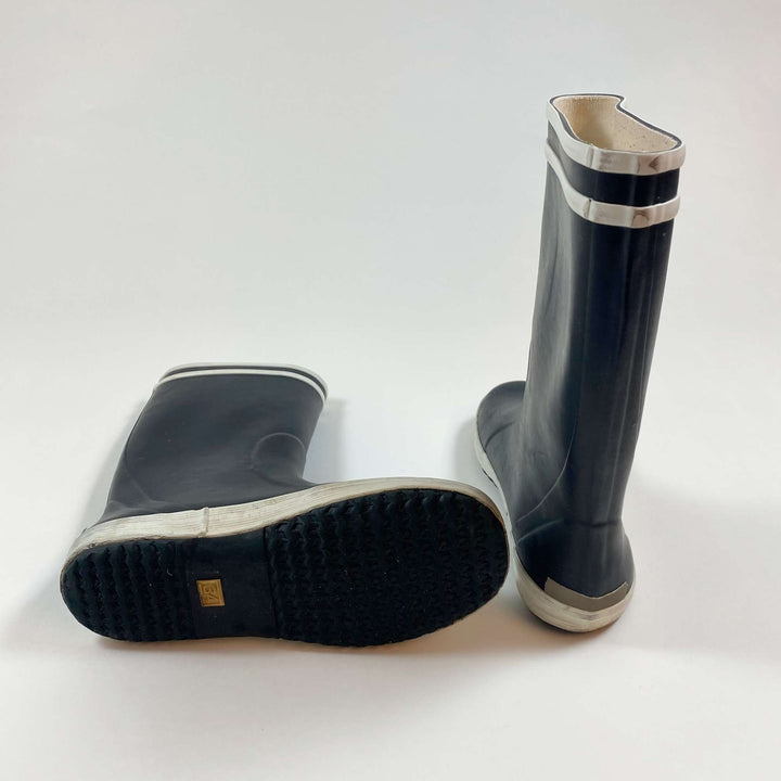 Aigle black wellington rain boots 34 2