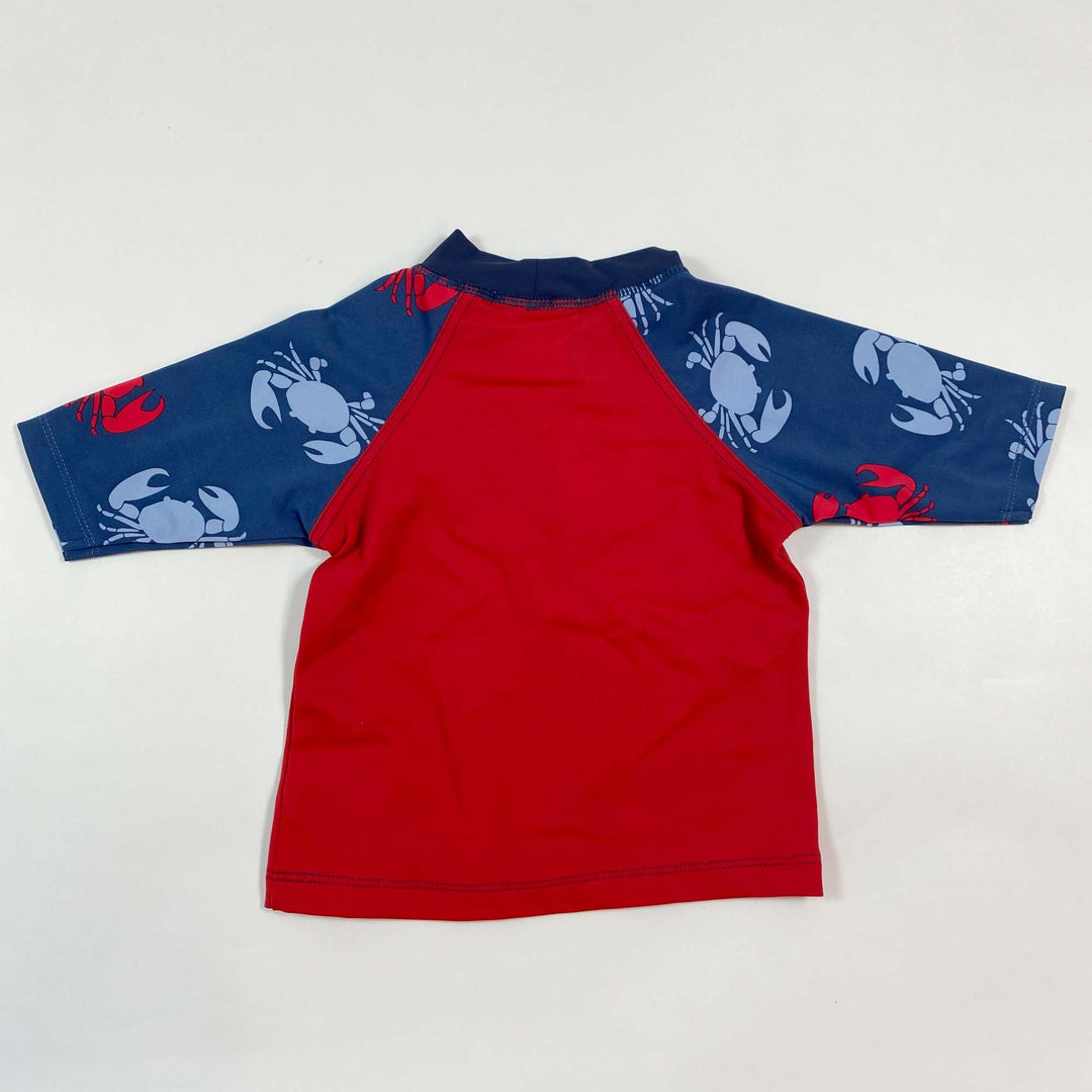 Archimède red/blue Crabe UV long-sleeved swim top Second Season 9-12M 2