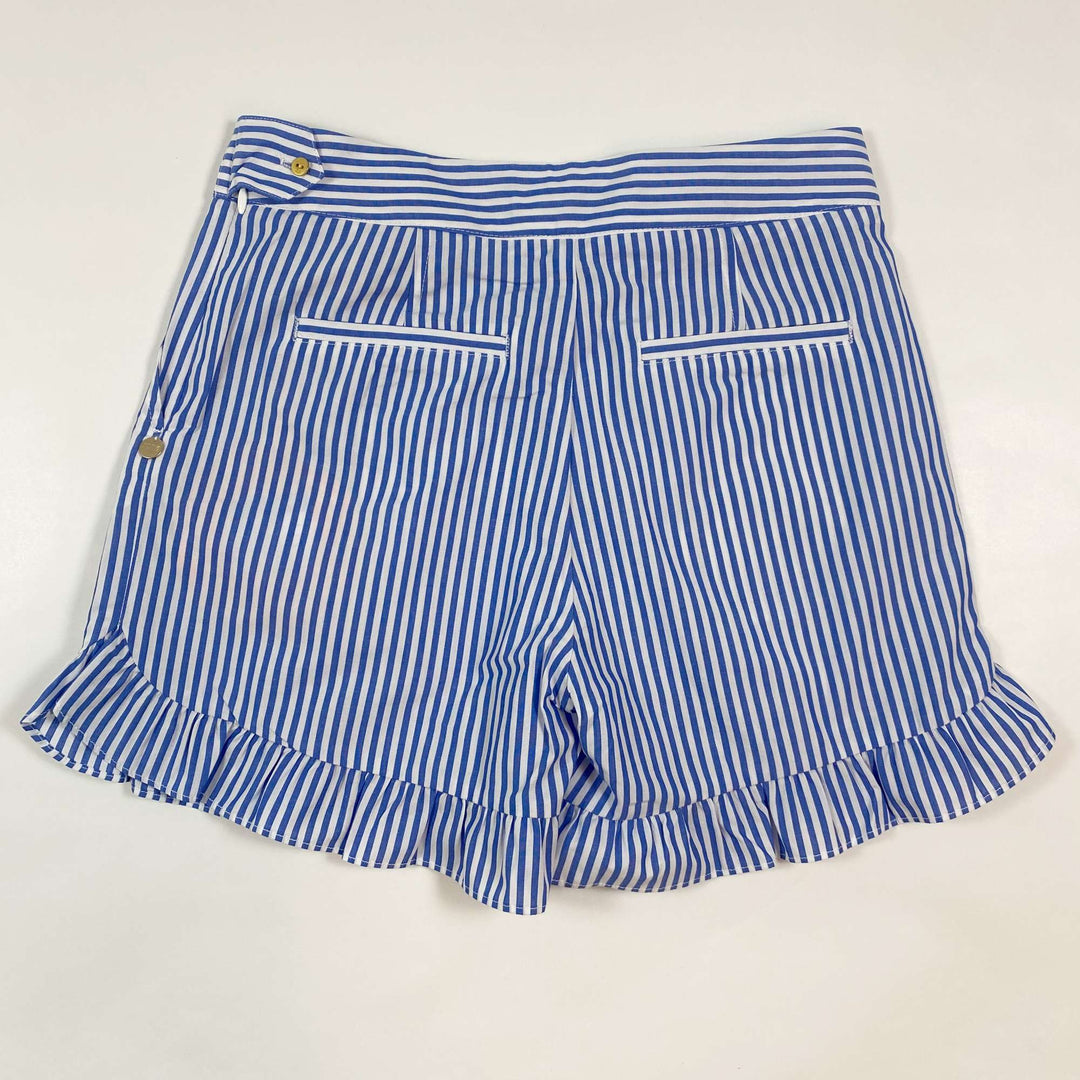 Scotch & Soda blue striped frill hem summer shorts Second Season diff. sizes 2