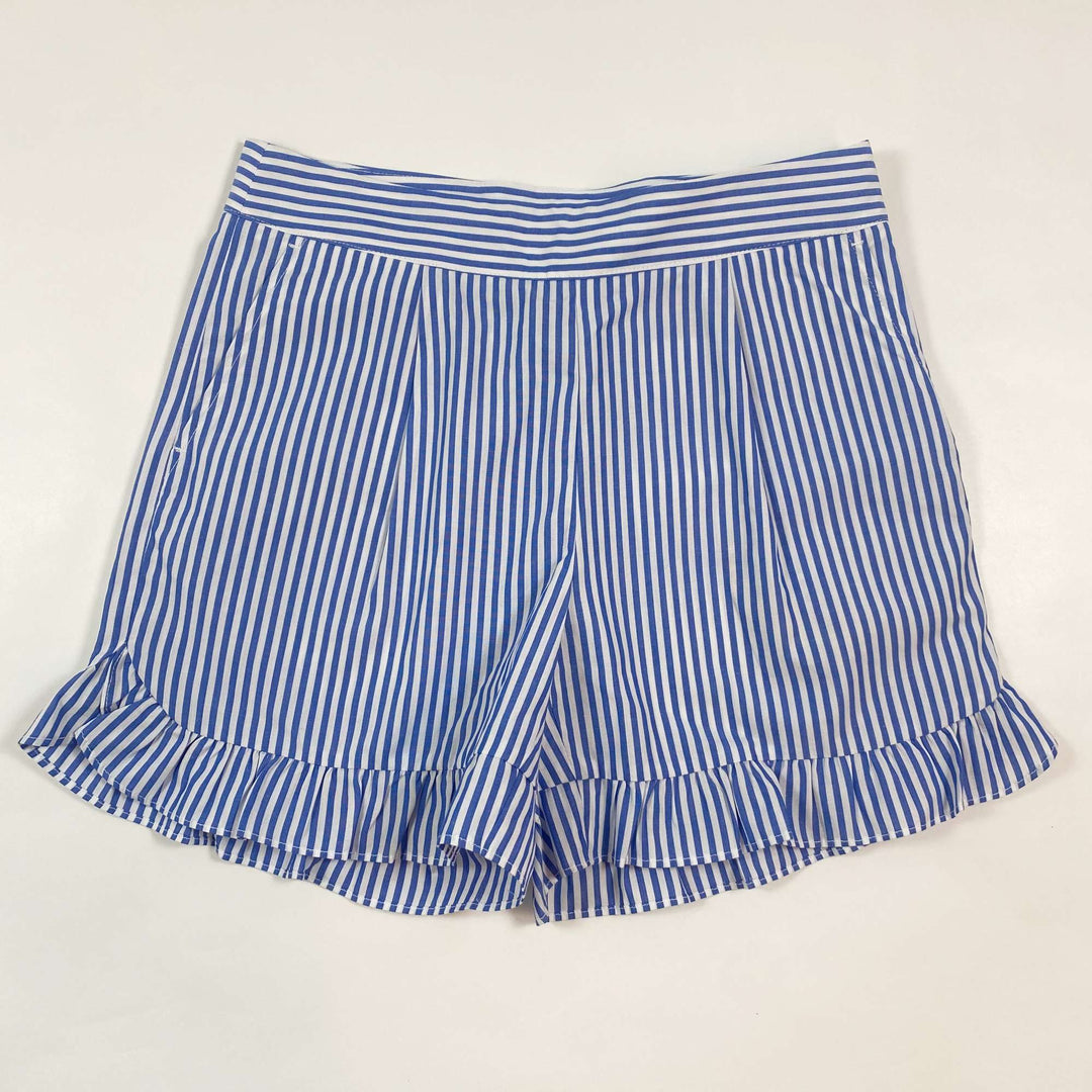 Scotch & Soda blue striped frill hem summer shorts Second Season diff. sizes 1