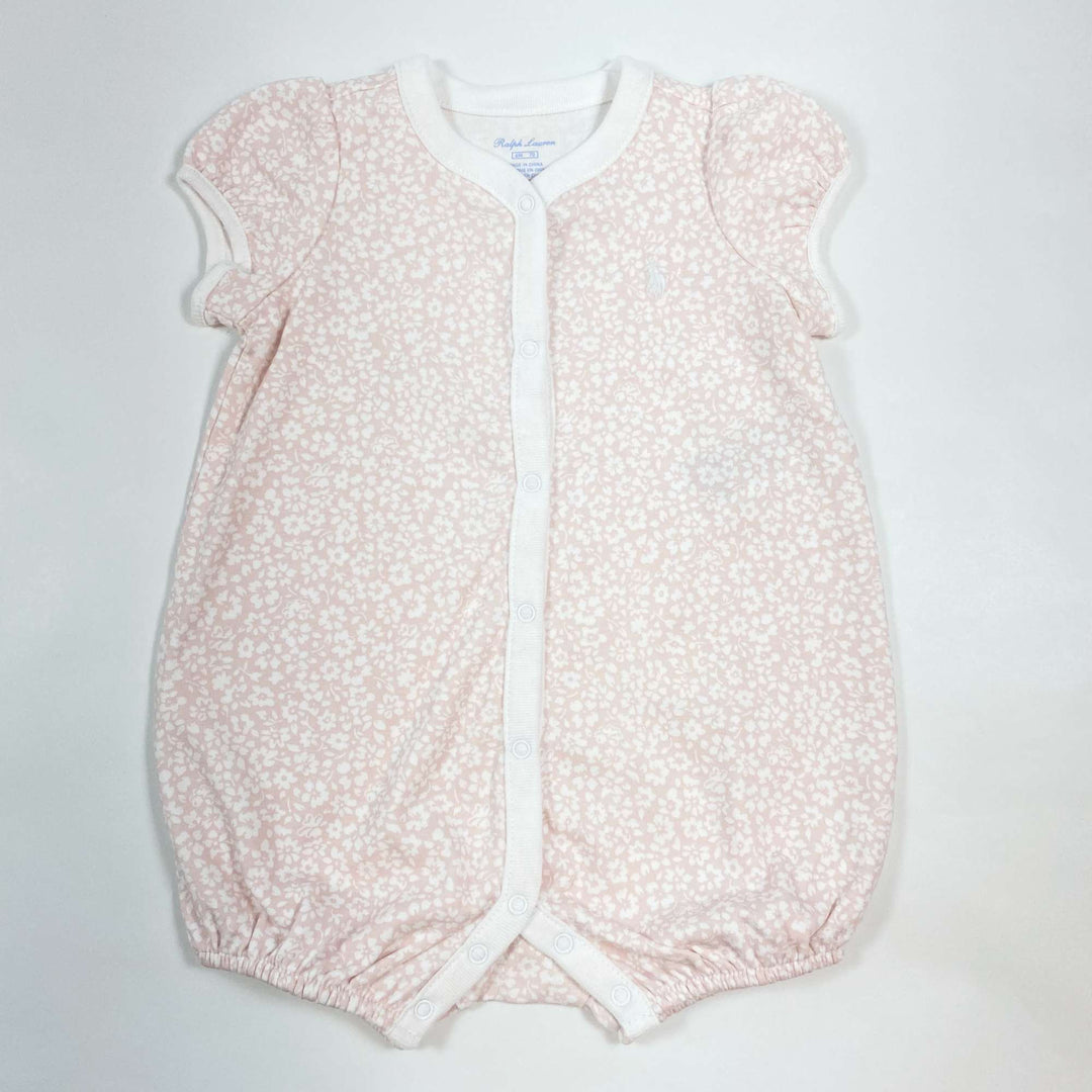 Ralph Lauren light pink floral romper Second Season 6M 1