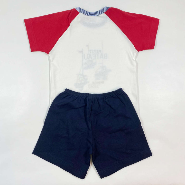 Petit Bateau blue and white short pyjama set Second Season 6Y/116 3