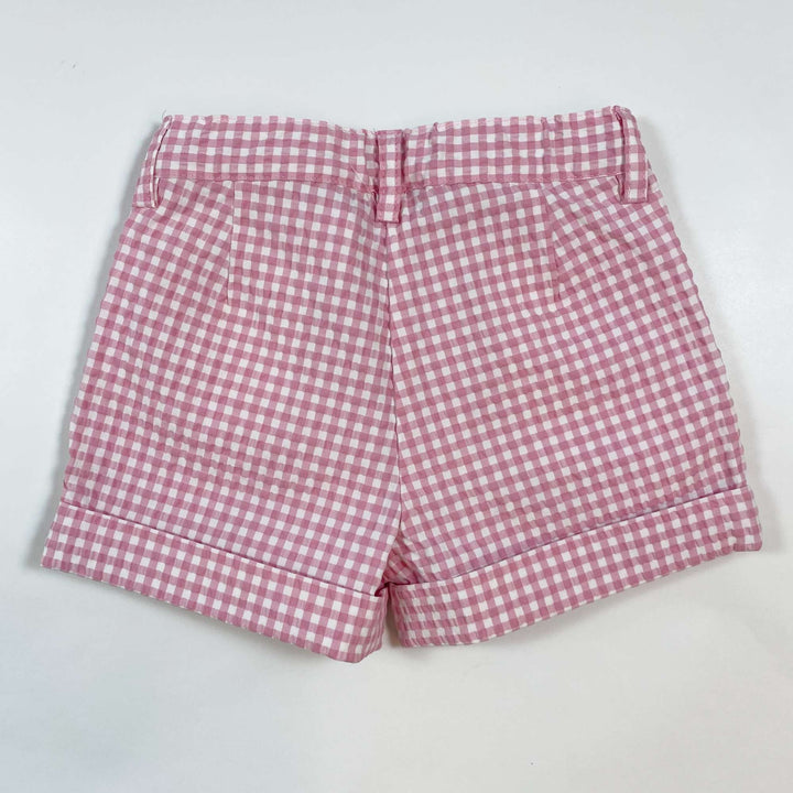 Il Gufo pink gingham seersucker shorts Second Season 3Y 2
