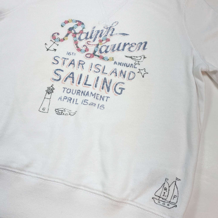 Ralph Lauren white sweatshirt Second Season M/8-10Y 2