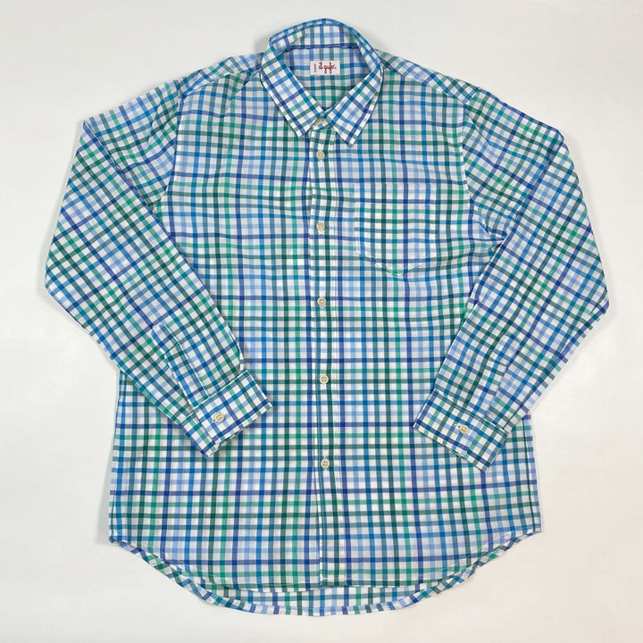 Il Gufo ocean blue checked shirt Second Season 10Y 1