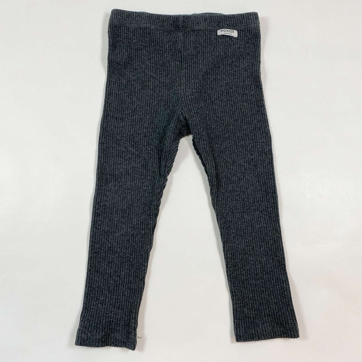 Donsje dark grey rib leggings 3-4Y 1