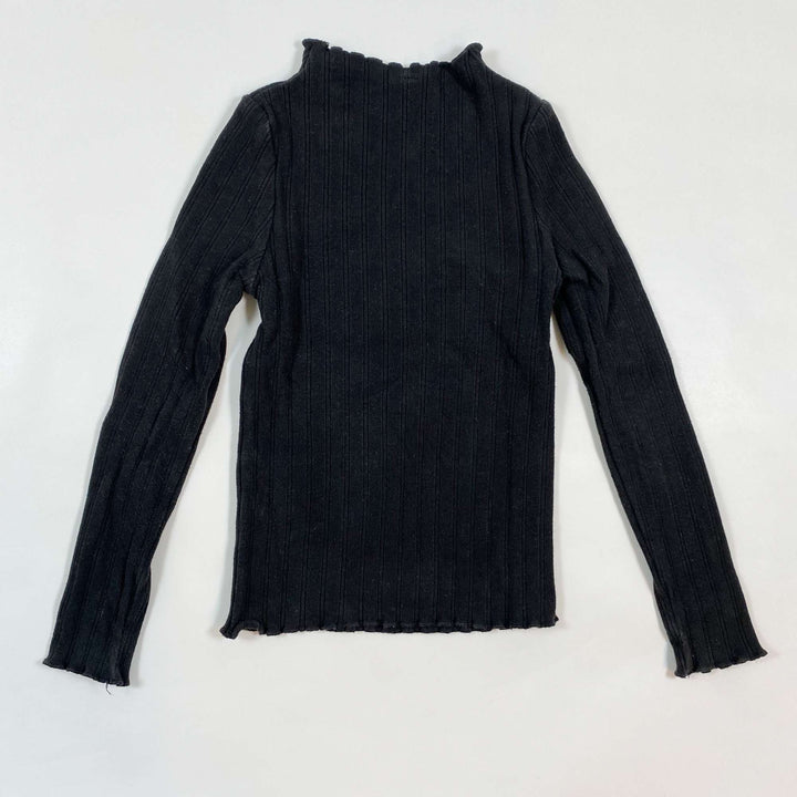 Rylee + Cru black rib long-sleeved top 4-5Y 2