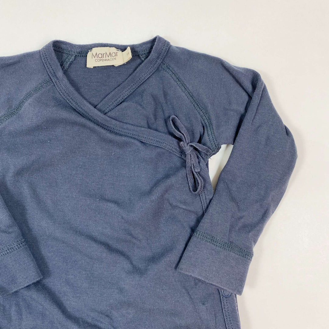 MarMar Copenhagen dusk blue Rubetta unisex onesie 9M/74 2