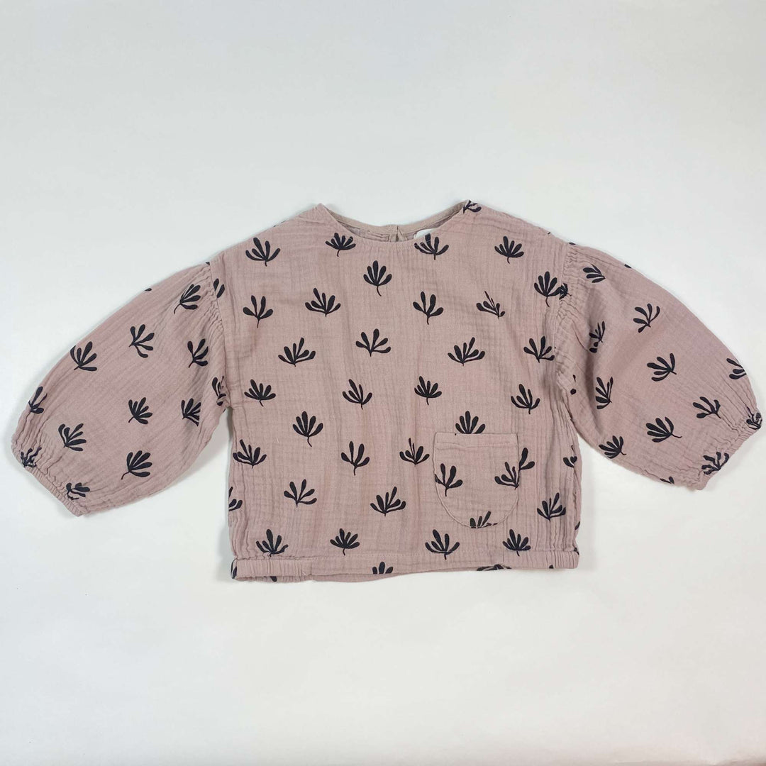 Zara dusty pink muslin top 3-4Y/104 1