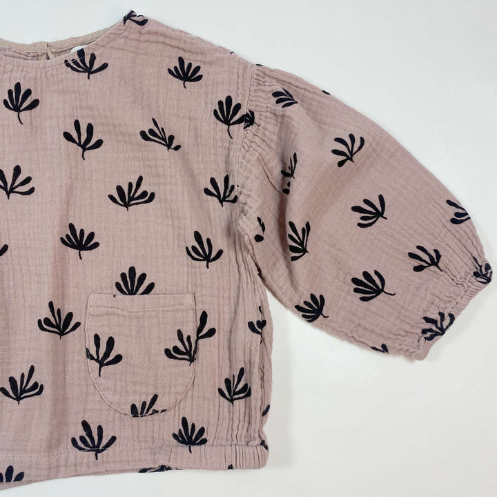 Zara dusty pink muslin top 3-4Y/104 2