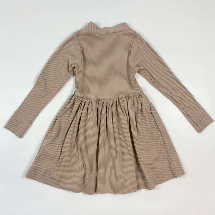 MarMar Copenhagen beige rib modal cotton dress 3Y 3