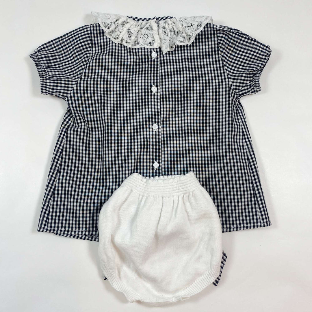 Wedoble gingham blouse and bloomer set 24M 3
