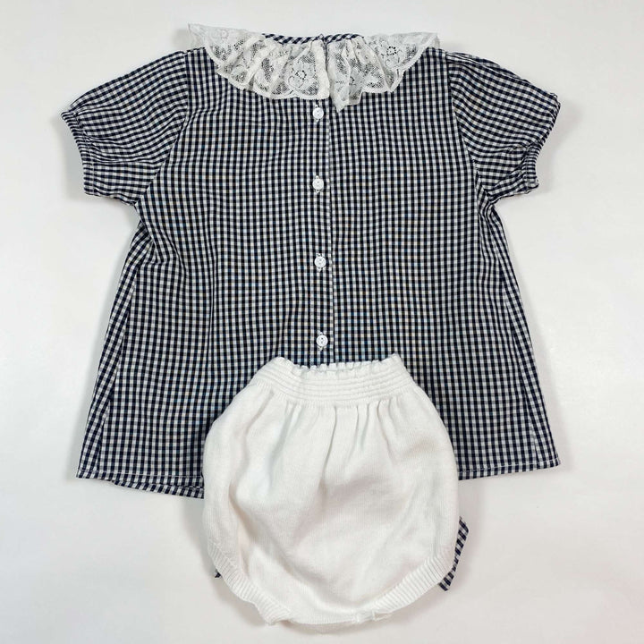 Wedoble gingham blouse and bloomer set 24M 3