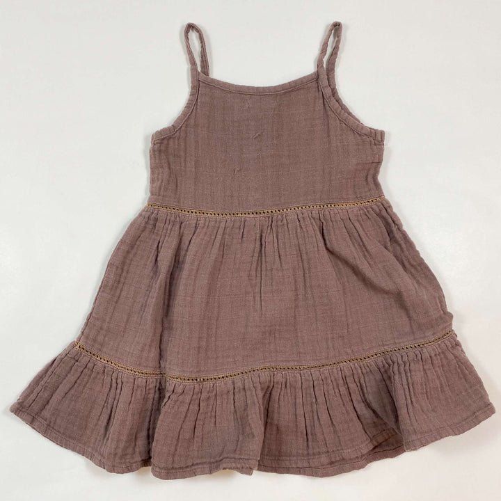 Jamie Kay brown cotton strappy dress 4Y 2