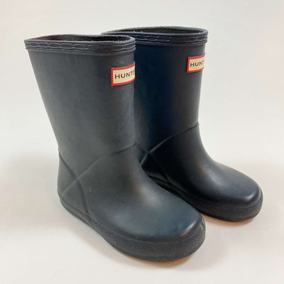 Hunter dusky blue rain boots 8 1