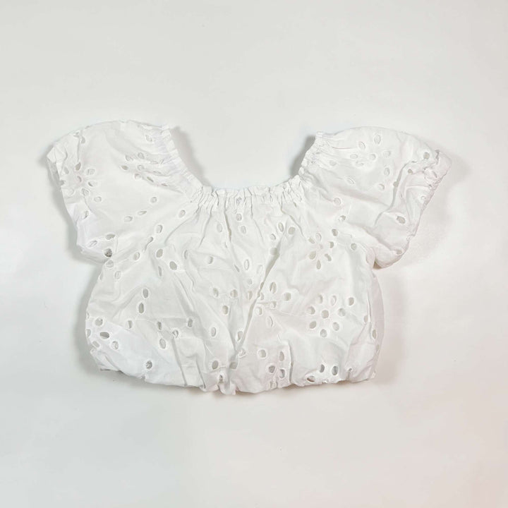 Zara white embroidered cropped blouse 8Y/128 2