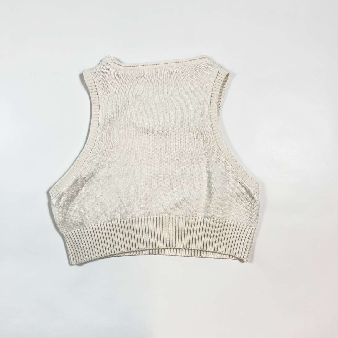 Zara beige knit crop top 9-10Y/140 2