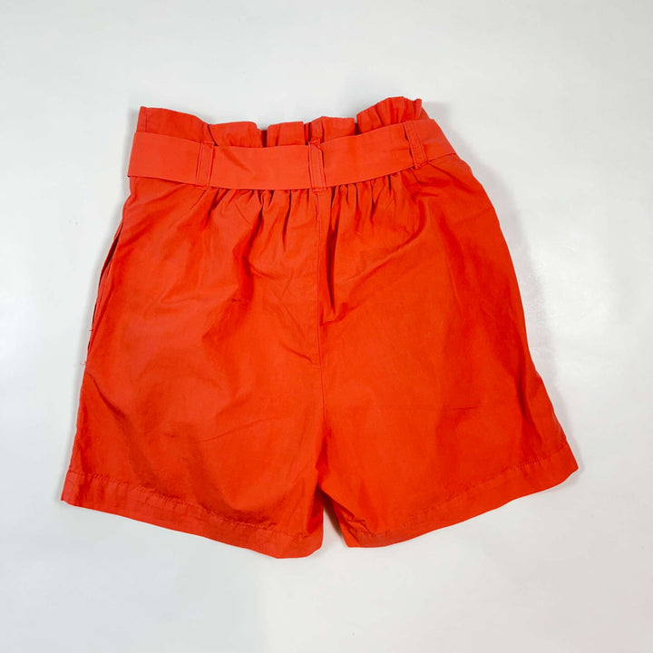 Bonpoint coral airy cotton bermuda with removable belt 8Y 2