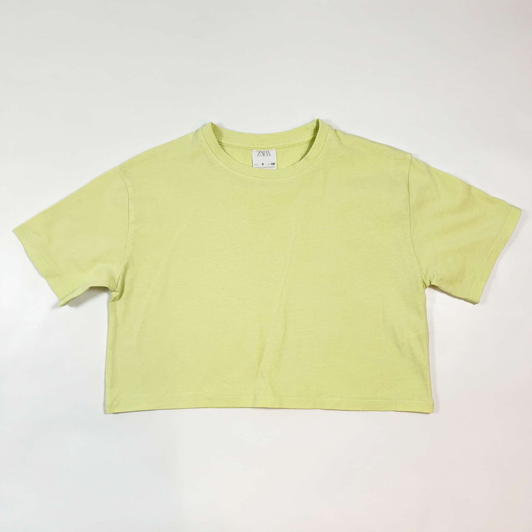 Zara lime green cropped t-shirt 8Y/128 1