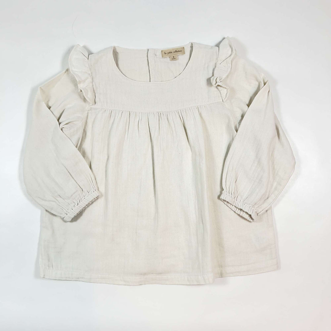 La Petite Collection beige muslin blouse 8Y 1