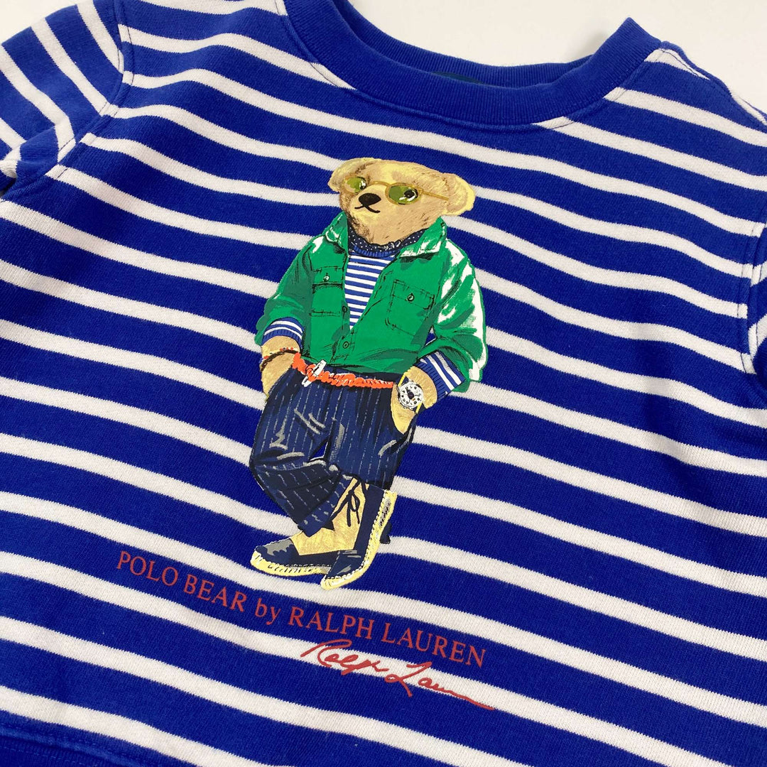 Ralph Lauren striped teddy sweatshirt 3Y 2