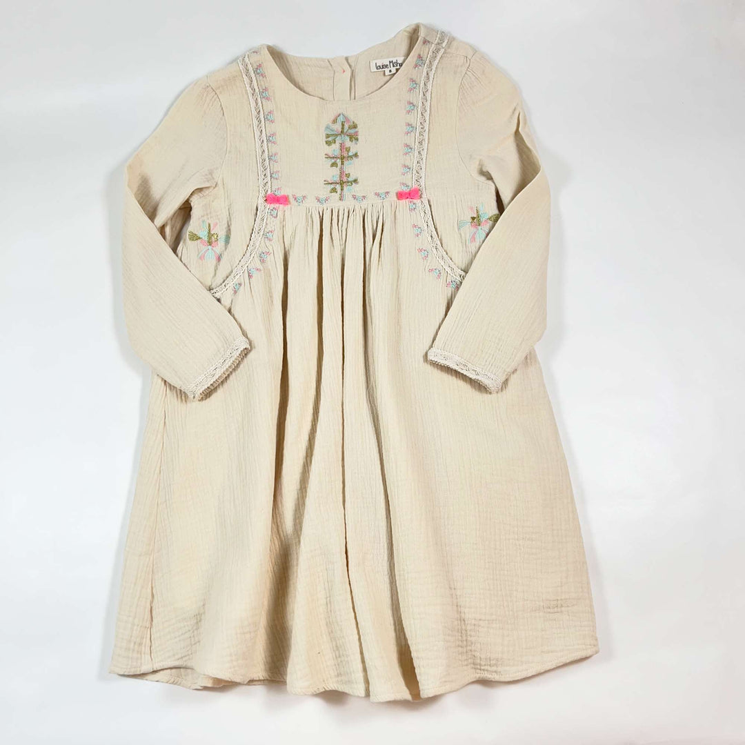 Louise Misha beige muslin  dress 8Y 1