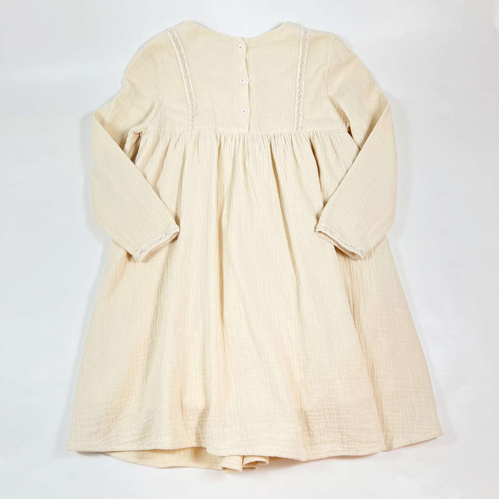 Louise Misha beige muslin  dress 8Y 2