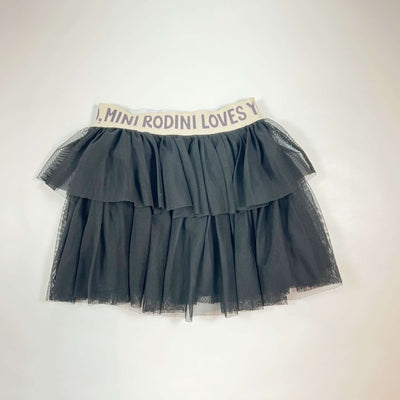 Mini Rodini black tiered tulle skirt 6-7Y 1