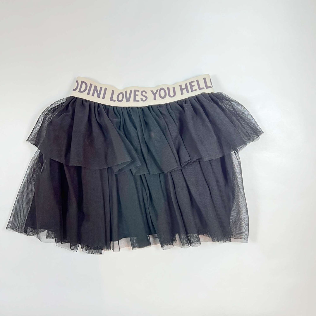 Mini Rodini black tiered tulle skirt 6-7Y 2