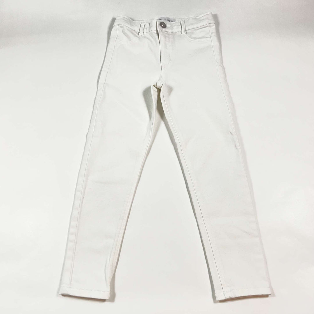 Zara white high-waist slim jeans 7Y 1